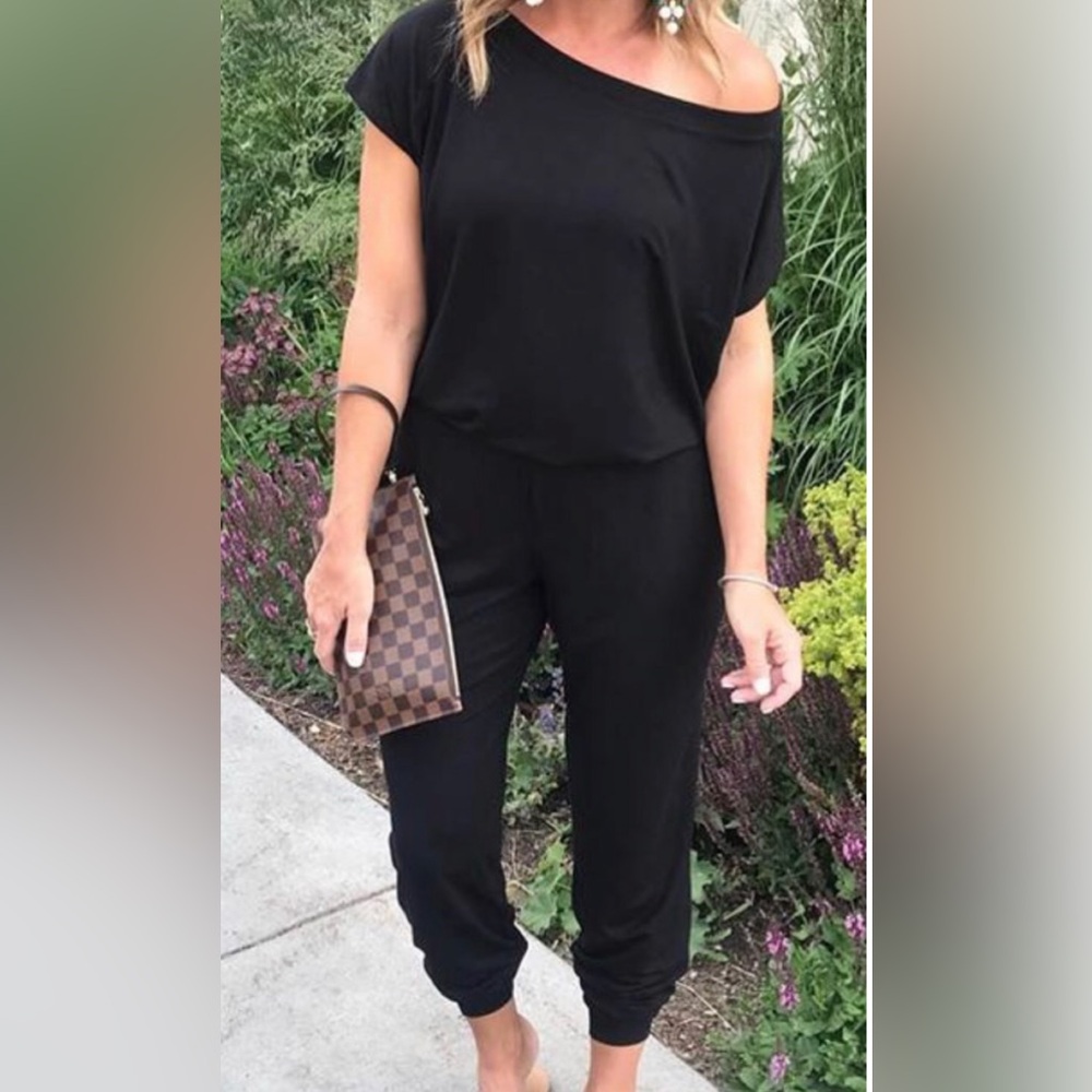 Versatile Black Jumpsuit
